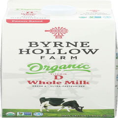 Byrne Hollow Farm Organic Milk Whole, 64 FZ Half Gallon ( 6 Pack )