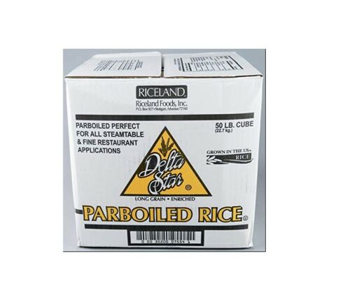 Delta Star Parboiled Cube Rice 50 Lbs